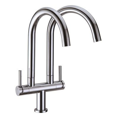 ERN 2205 PD - (PACHINO SERIES) DOUBLE SWIVEL PILLAR SINK TAP