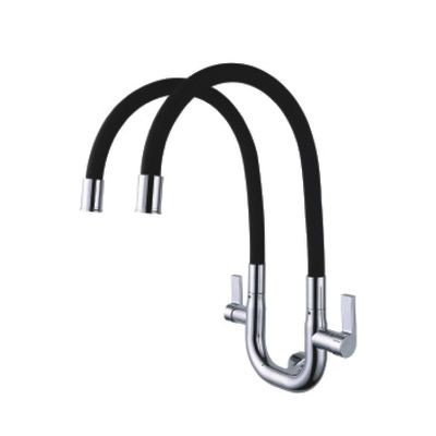 ERN 2334 WD - FLEXI WALL DOUBLE SINK TAP - GREY