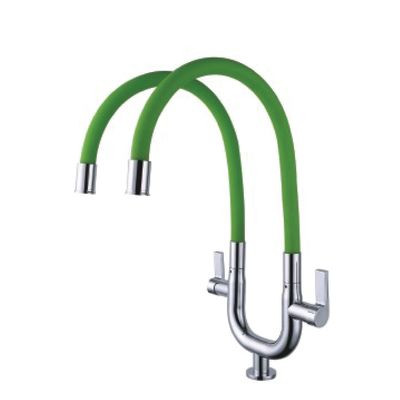 ERN 2335 PD - FLEXI PILLAR DOUBLE SINK TAP - GREEN