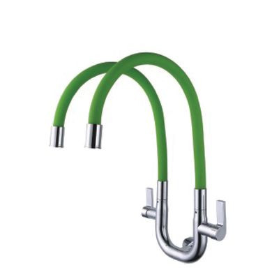 ERN 2335 WD - FLEXI WALL DOUBLE SINK TAP - GREEN