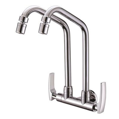 ERN 2200 WD - (SICILY SERIES) DOUBLE SWIVEL WALL SINK TAP