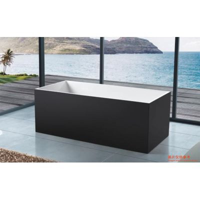 ERN 12012 - BATHTUB C/W BLACK SKIRTING (1600X750X600MM)