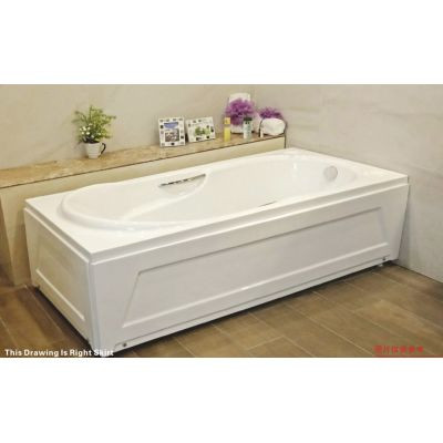 ERN 12500 - BATHTUB WITH 2 FACE SKIRTING (1500X800X580MM)