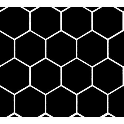 MOSAIC 22HE-6790 (A) HEXAGON BLACK