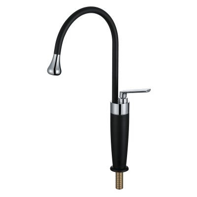 ERN 2342 PS - SWIVEL PILLAR SINK TAP (BLACK+SILVER)