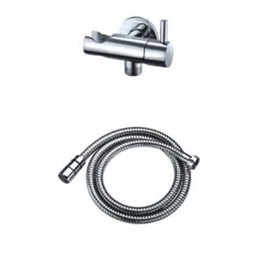 ERN 25521 BRASS NOZZLE C/W ANGLE VALVE WITH HOOK & 1.2M S/STEEL HOSE