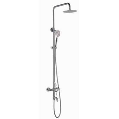 ERN 2860 E3M - (SUS 304) EXPOSED LEVER SHOWER POST WITH RISE PIPE(ROUND RAIN SHOWER & HAND SHOWER) -MATT