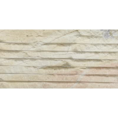 15X30CM NATURAL STONE # LINE CHISELLED MARBLE YELLOW