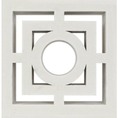 190X190X65MM CEMENT BREEZE BLOCK # (VCB-052) SUNSTORY (WHITE)